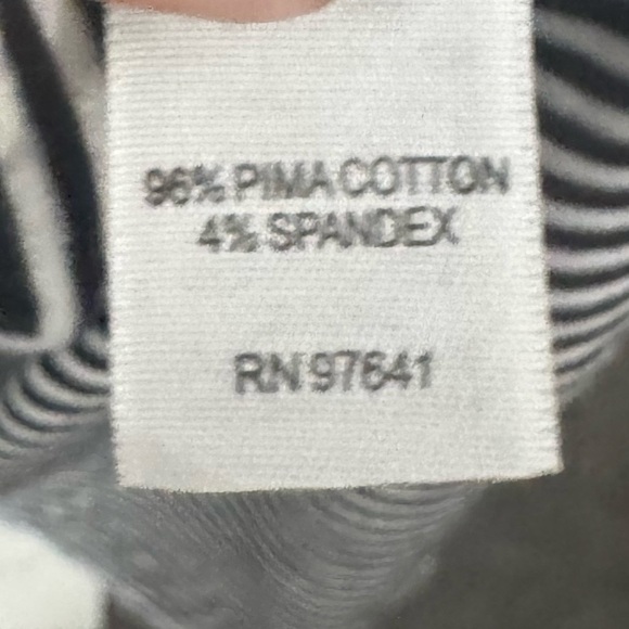 J. Jill Perfect Pima  Black and White Striped Dress Size XL Petite - Picture 4 of 5